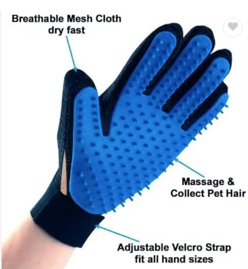 pet grooming gloves