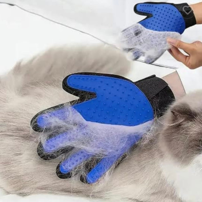 pet grooming gloves