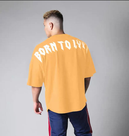 Men's long summer sports t-shirt loose fitness t-shirt