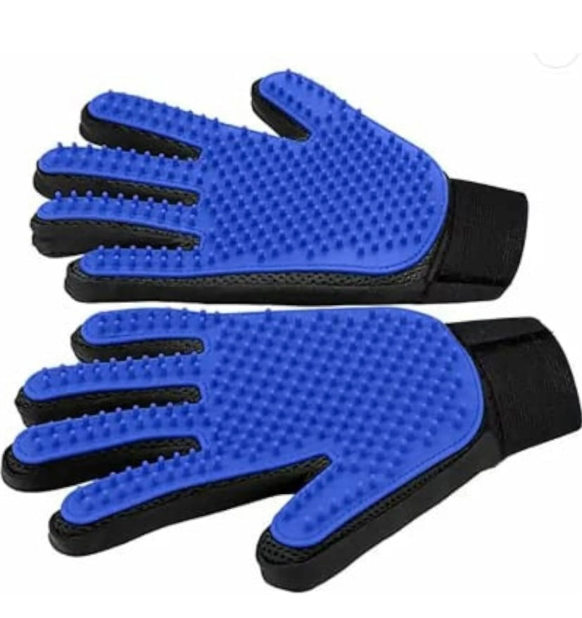 pet grooming gloves