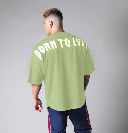 Men's long summer sports t-shirt loose fitness t-shirt