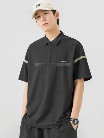 Men's Summer Loose Short Sleeve Casual Polo Shirt