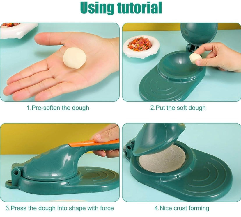 Tortilla Press Tool, Plastic Hand Press for Making Chinese Dumplings Ravioli Empanadas Quickly and Easily High Quality,