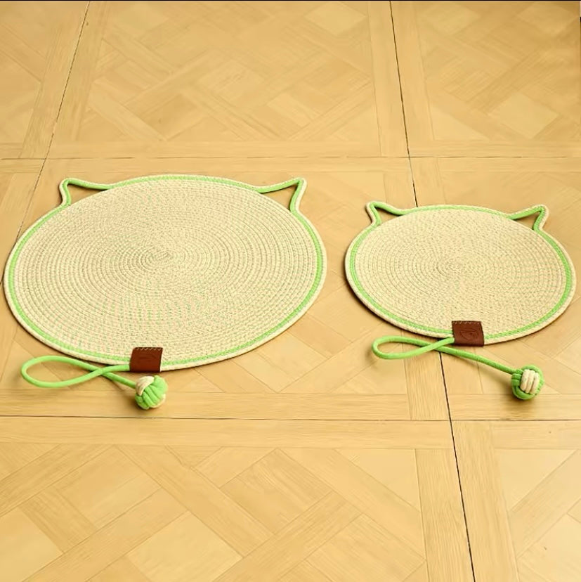 Cat Scratching Mat with Braided Cotton Rope